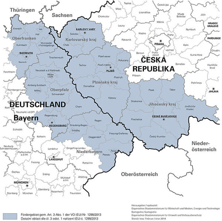 Bayerisch-tschechisches Fördergebiet 